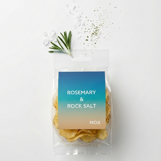 Local, hand-made Potato Crisps - Rosemary & Rocksalt