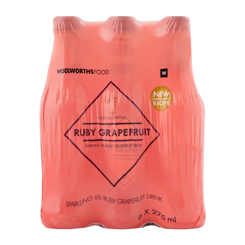 Ruby Grapefuit Sparkling Drink 6x 275ml