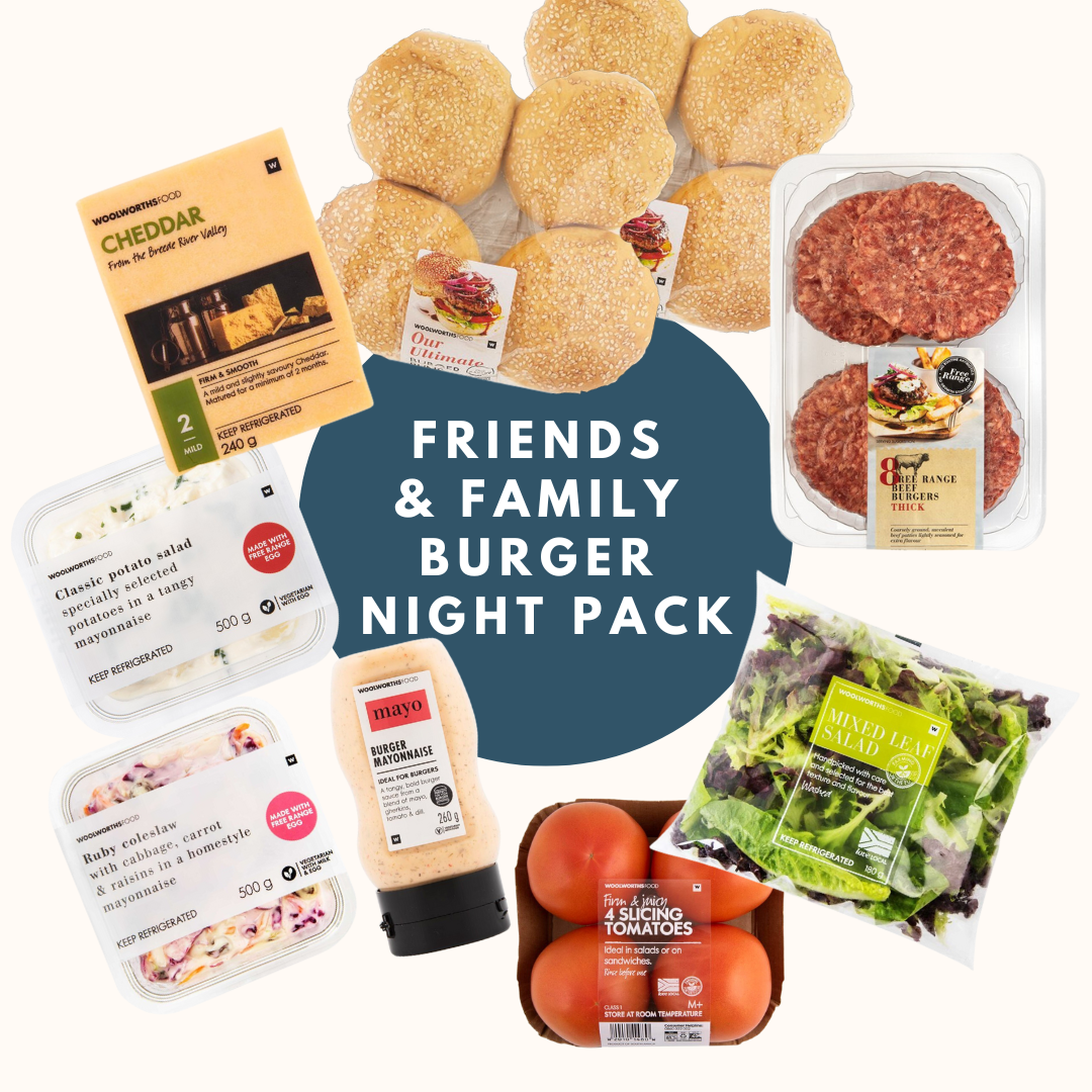 Friends & Family Burger Night Pack 4-6 People Sharing