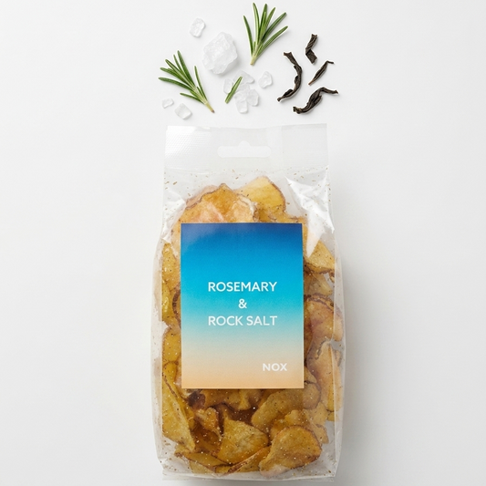 Local, hand-made Potato Crisps - Rosemary & Rocksalt