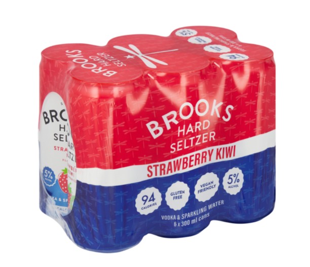 Brooks Seltzers Strawberry Kiwi