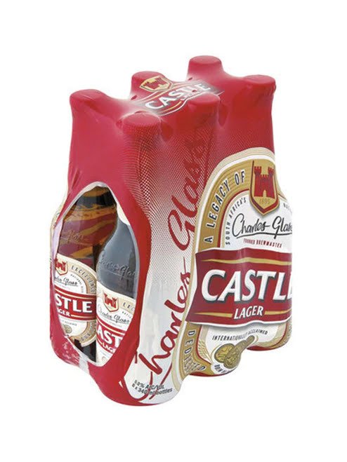 Castle Lager 340ml Glass Bottle x 6